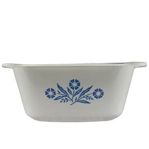 Corning Ware Cornflower Blue Square 22oz. P-43-B Vintage Made in USA Mini Baking